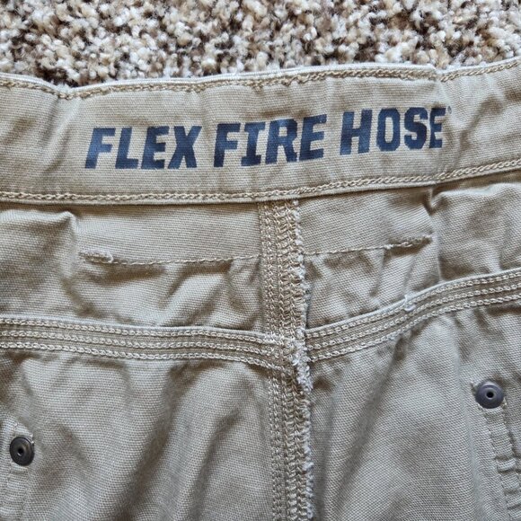 Duluth Trading Flex Fire Hose Shorts Mens 46 Canvas Work Utility 7 Inch Inseam - Picture 3 of 7